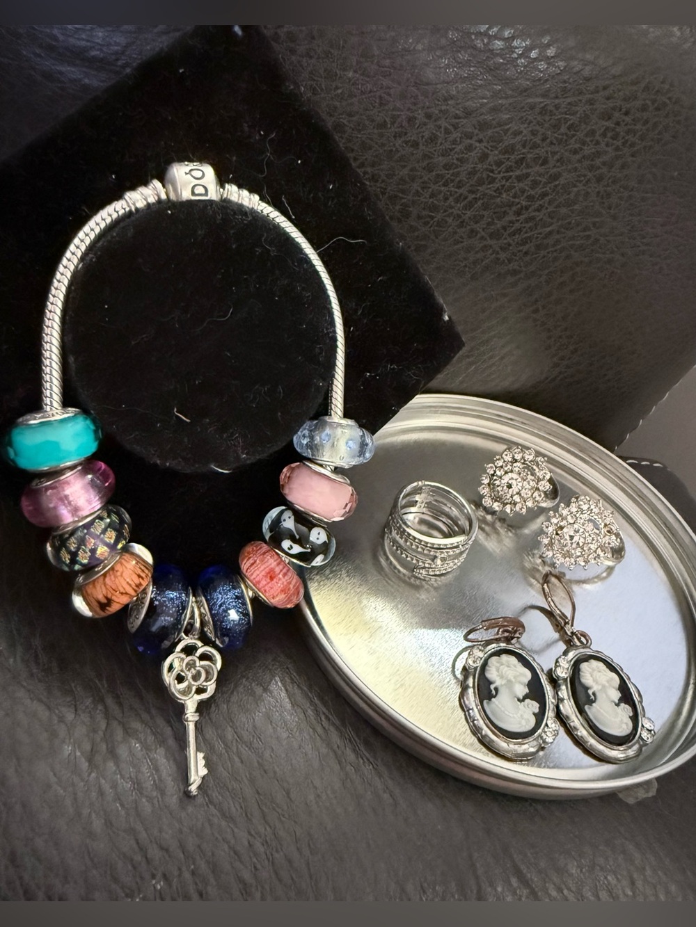 Pandora bracelet with charms and gift 🎁